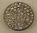Shoe buckles, aluminum, glass, American or European