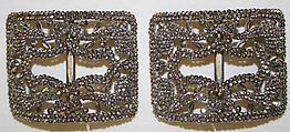 Shoe buckles, metal, French