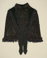 Cape, silk, wood, glass, American