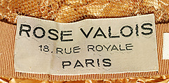 Hat, Rose Valois (French), straw, French