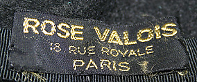 Hat, Rose Valois (French), silk, French