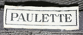 Hat, Paulette (French), straw, silk, French