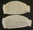 Undersleeves, cotton, British