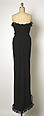 Evening dress, Attributed to House of Balenciaga (French, founded 1937), wool, silk, cotton, French