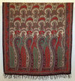 Shawl, wool, probably British
