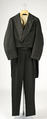 Wedding suit, wool, silk, American