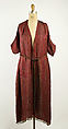 Tea gown, Babani (French, active ca. 1894–1940), silk, metallic thread, cotton, French
