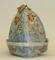 Cap, silk, cotton, metal, Swiss