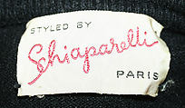 Sweater, Elsa Schiaparelli (Italian, 1890–1973), wool, silk, French