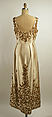 Evening ensemble, Pedro Rodriguez (Spanish, 1895–1990), silk, plastic, Spanish