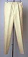 Trousers, B. Piattelli (Italian), cotton, leather, metal, Italian