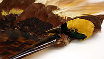 Fan, Duvelleroy (French, founded 1827), feathers, shell, French