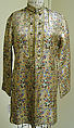 Nehru jacket, Thea Porter (British (born Israel), Jerusalem 1927–2000 London), silk, metal, British