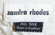 Blouse, Zandra Rhodes (British, founded 1969), silk, British