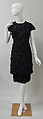 Evening dress, House of Balenciaga (French, founded 1937), silk, plastic, French