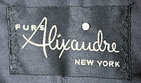 Coat, Viola Sylbert, fur, American