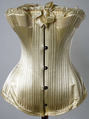 Corset, silk, cotton, metal, American