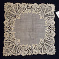 Handkerchief, cotton, probably French