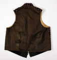 Vest, silk, cotton, American
