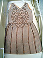 Evening dress, Attributed to Premet (French, ca. 1911–1932), silk, glass, French