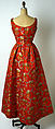 Evening dress, Adele Simpson (American, New York 1904–1995 Greenwich, Connecticut), Silk, metal, American