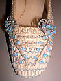Evening shoes, House of Dior (French, founded 1946), cotton, plastic, glass, French