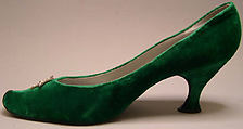 Evening shoes, House of Dior (French, founded 1946), silk, metal, glass, French