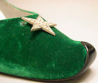 Evening shoes, House of Dior (French, founded 1946), silk, metal, glass, French