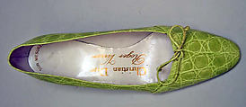 Shoes, House of Dior (French, founded 1946), turtle skin, French