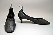 Pumps, House of Dior (French, founded 1946), leather, French