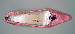 Shoes, House of Dior (French, founded 1946), silk, French