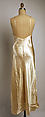 Wedding ensemble, Best & Co. (American, 1879–1969), silk, cotton, wax, American