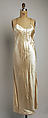 Wedding ensemble, Best & Co. (American, 1879–1969), silk, cotton, wax, American