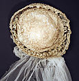 Wedding ensemble, Best & Co. (American, 1879–1969), silk, cotton, wax, American