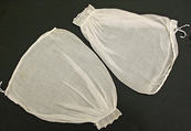 Undersleeves, cotton, British
