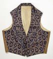 Waistcoat, silk, British