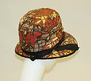 Hat, cotton, silk, British
