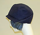 Cloche, Bonwit Teller & Co. (American, founded 1907), wool, feathers, American