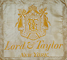Hat, Lord & Taylor (American, founded 1826), raffia, silk, American