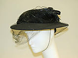Hat, B. Altman & Co. (American, 1865–1990), wool, feathers, silk, American