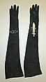 Gloves, Galeries Lafayette French, leather, glass, French