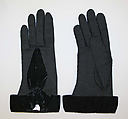 Gloves, cotton, nylon, probably American