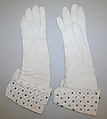 Gloves, leather, silk, plastic, glass, American or European