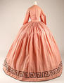 Dress, cotton, wool, American