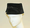 Hat, House of Dior (French, founded 1946), cotton, French