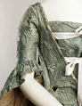 Robe à la française, (a) silk, metallic thread
(b) silk, cotton
(c) silk
(d,e) metallic thread, European