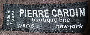 Suit, (a, b) Pierre Cardin (French (born Italy), San Biagio di Callalta 1922–2020 Neuilly), wool, silk, French