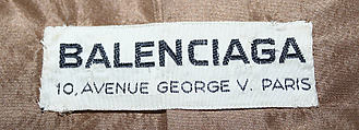 Raincoat, House of Balenciaga (French, founded 1937), cotton, French