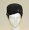 Turban, House of Balenciaga (French, founded 1937), wool, French