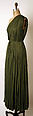 Evening dress, Madame Grès (Germaine Émilie Krebs) (French, Paris 1903–1993 Var region), (a) silk
(b) rayon, French